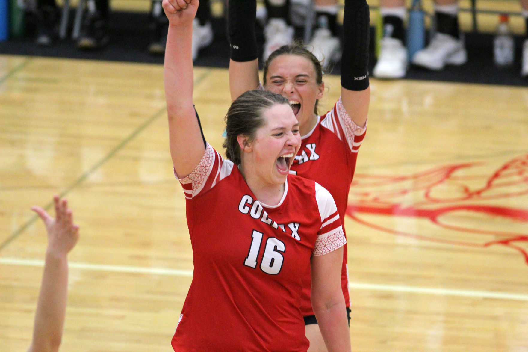 Cameron at Colfax volleyball regionals 10-24-19